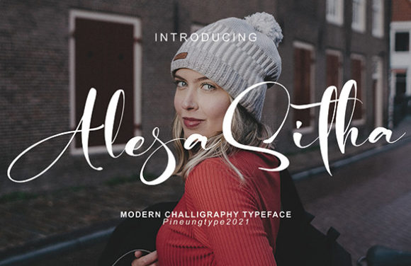 Alesa Sitha: Elegant Script Font