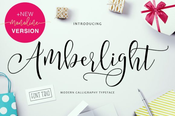 Amberlight: A Elegant Script Font