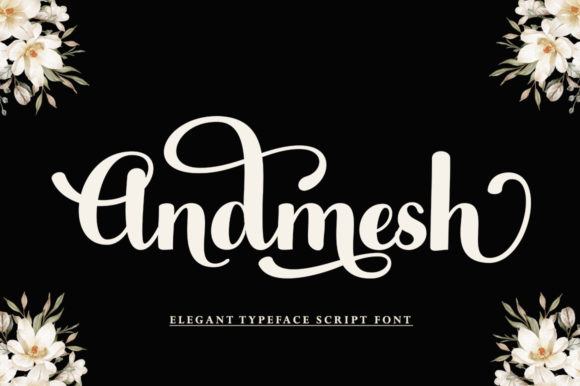 Andmesh: A Romantic Typeface for Campaigns