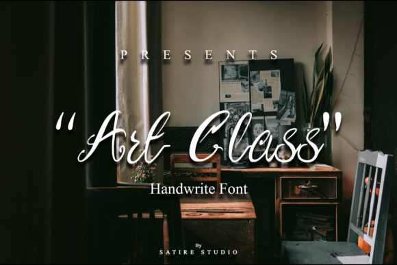 Art Class: A Flowing Handwritten Font
