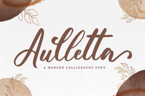 Aulletta: A Romantic Calligraphy Font for Web Design