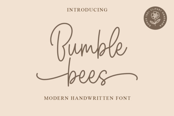 Bumble Bees Font: A Delicate Touch for Elegant Design