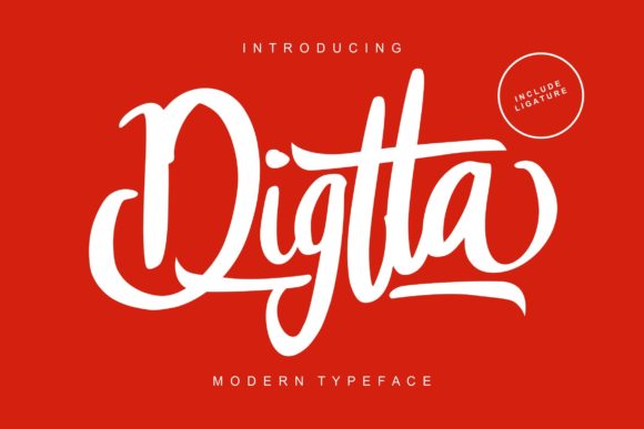 Digtta: A Handwritten Font for Elegant Design