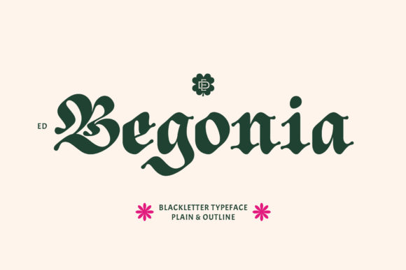 ED Begonia: A Bold Typeface for Editorial Design