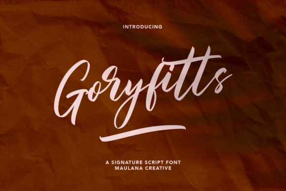 Goryfitts: A Stylish Script Font for Web Design