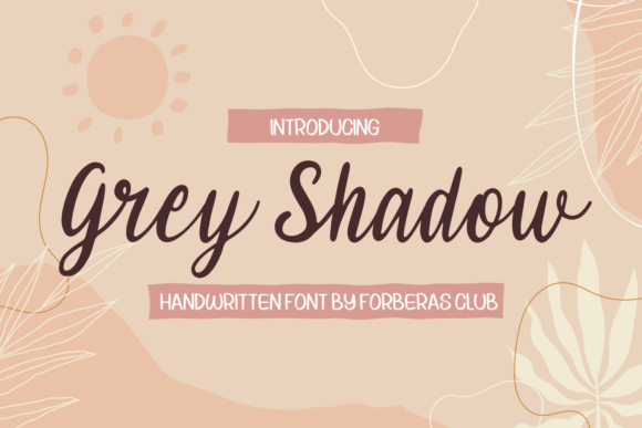 Grey Shadow Font for Web Design