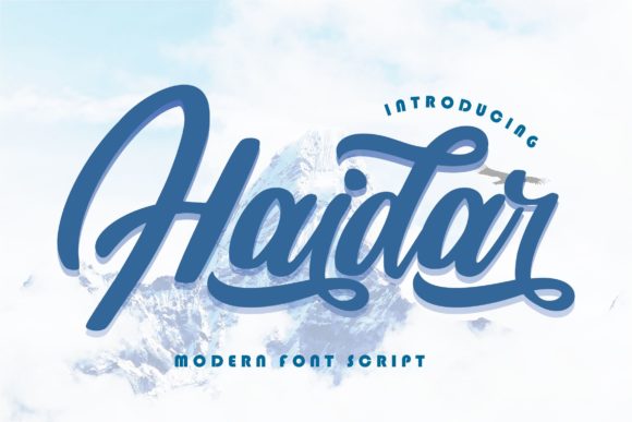 Haidar Font: Elegant Script for Crafters