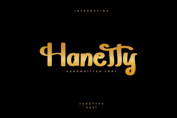 Hanetty: A Handwritten Font for Creative Projects