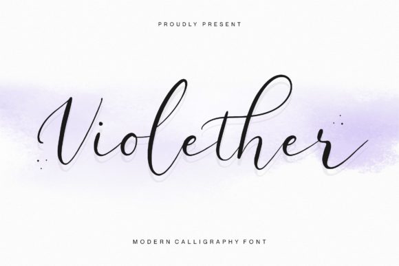 Introducing Violether: A Stylish Script Font