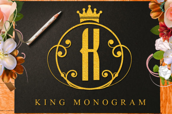 King Monogram Font for Business