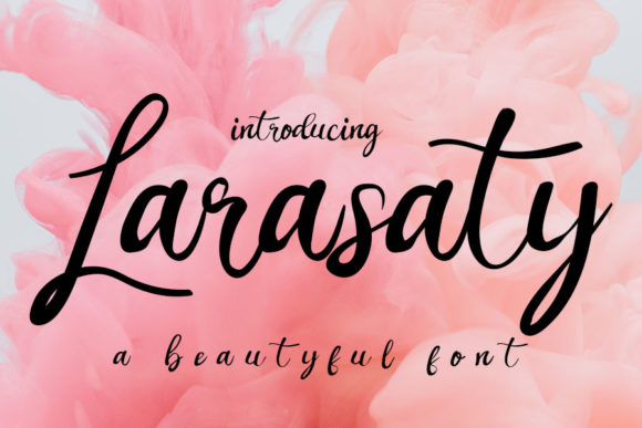 Larasaty: A Handwritten Font for Web Design