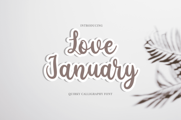 Love January Font for Web Design
