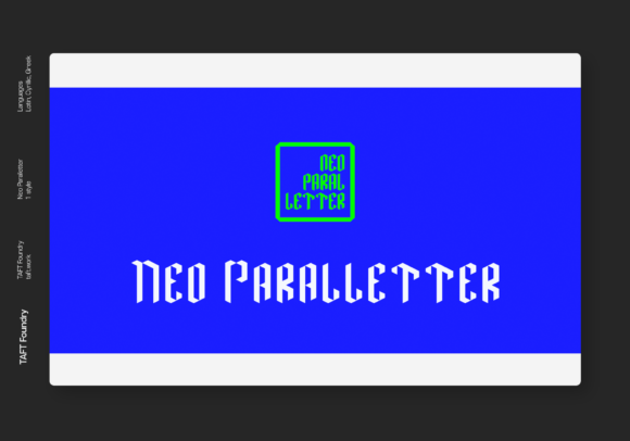 Neo Paralletter: A Bold Typographic Statement
