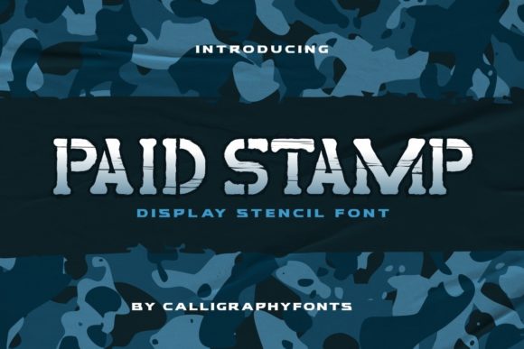 Paid Stamp Font for Web Design