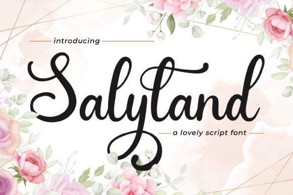 Salyland: A Romantic Script Font for Editorial Design