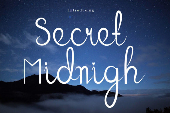 Secret Midnigh Font for Web Design