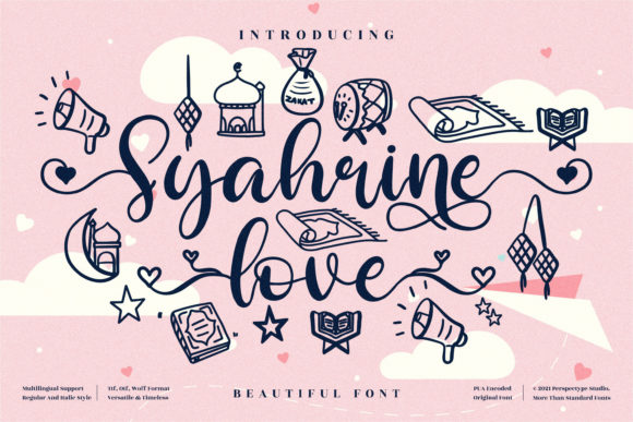 Syahrine Love: A Romantic Font for Business Branding
