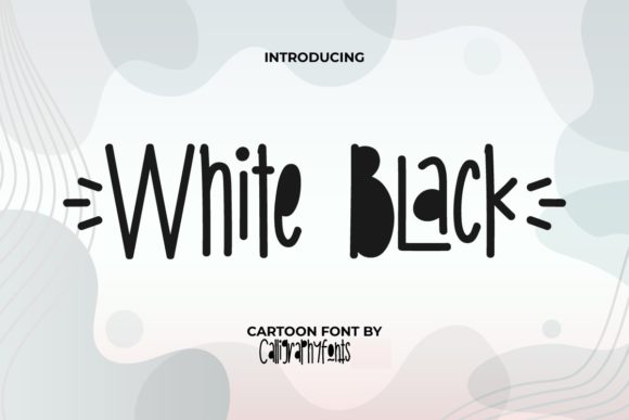 White Black Font for Professional Branding